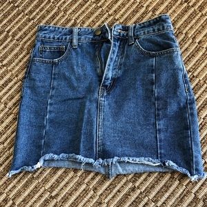 forever 21 denim skirt